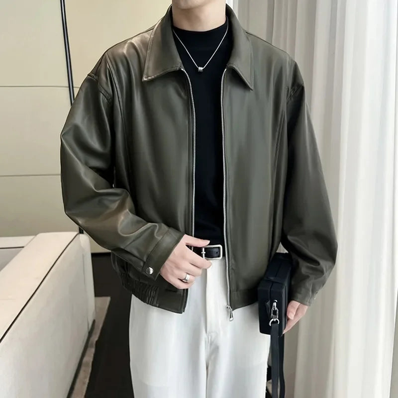 Leather Jacket – Korean Street Style