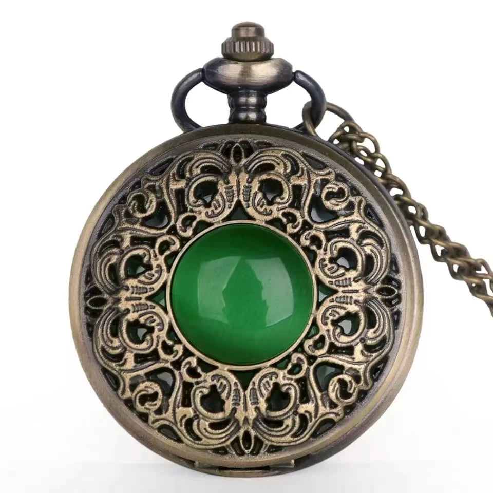 Bronze Hollow Arabic Numeral Pocket Watch