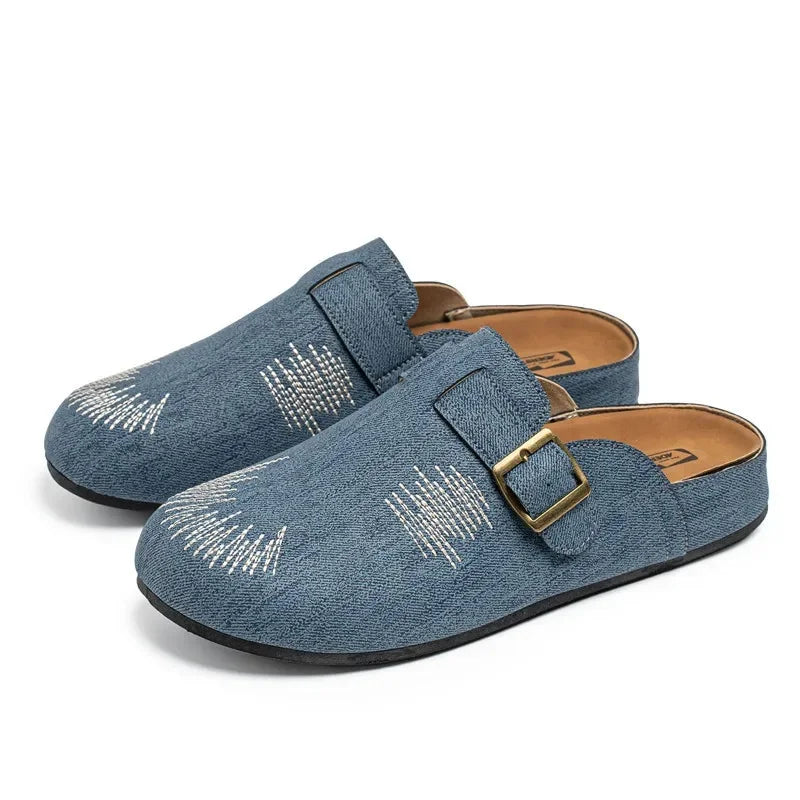 Designer Denim Half-Top Shoes