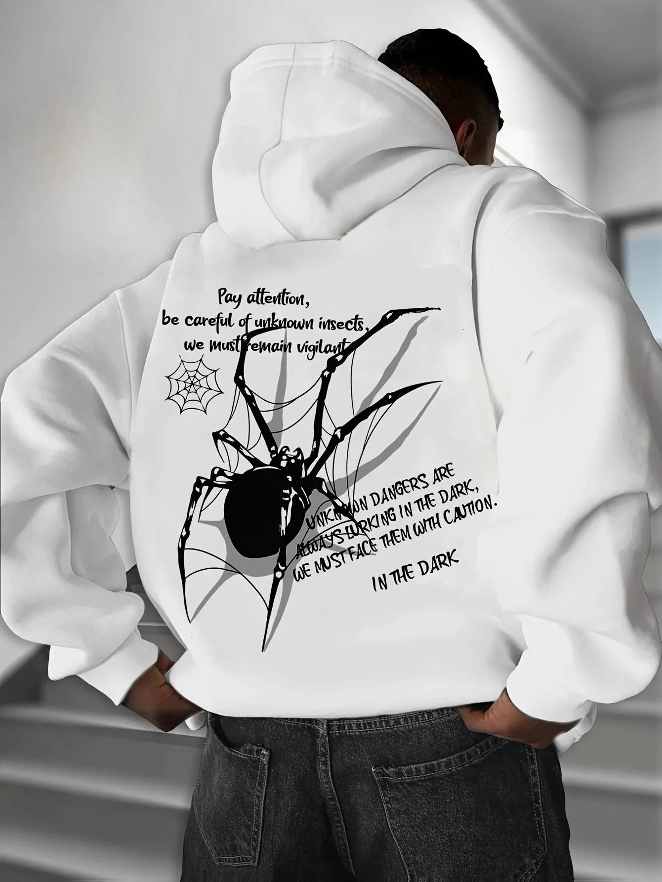 Spider Letter Hoodie – 2025 Casual Streetwear