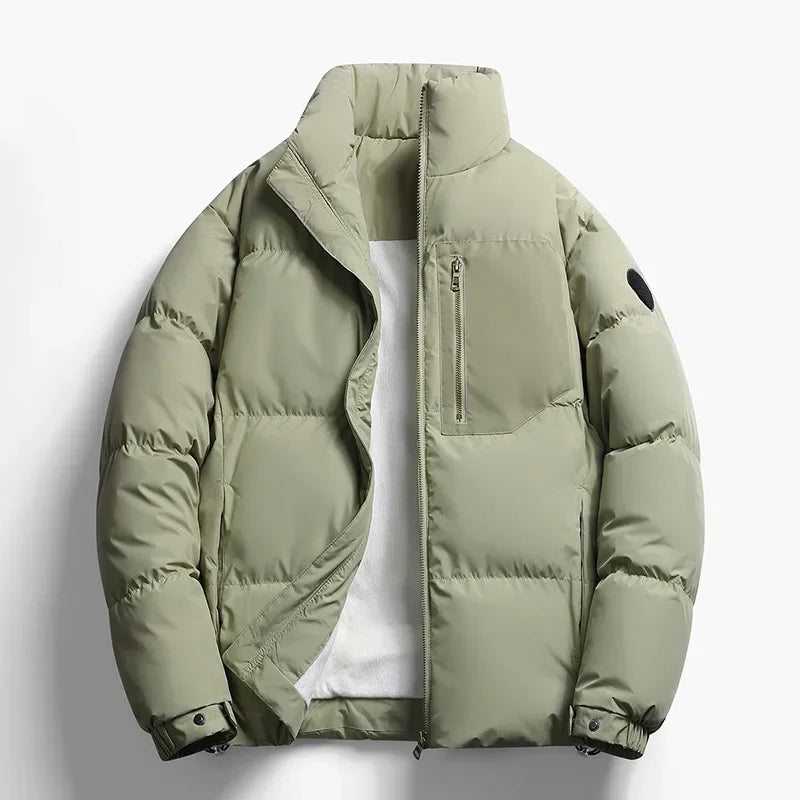 Fleece-Lined Cotton Jacket – Warm