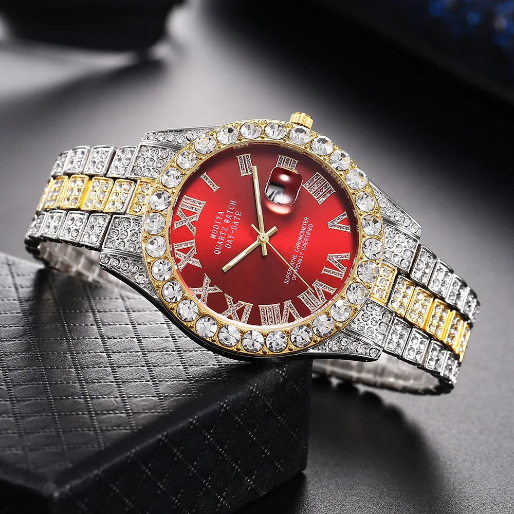 Hip Hop Iced Out Rhinestone Watch
