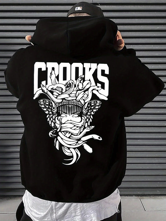 Geometric Print Hoodie – Stylish All-Season Streetwear