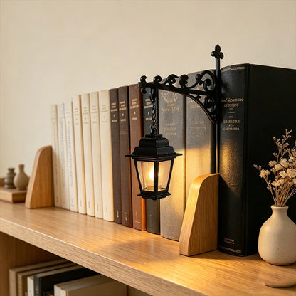 Library Lantern — Mini Bookshelf Lamp