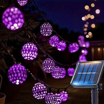 Aura Moroccan Solar Lantern-Ball Lights — Patio & Fence