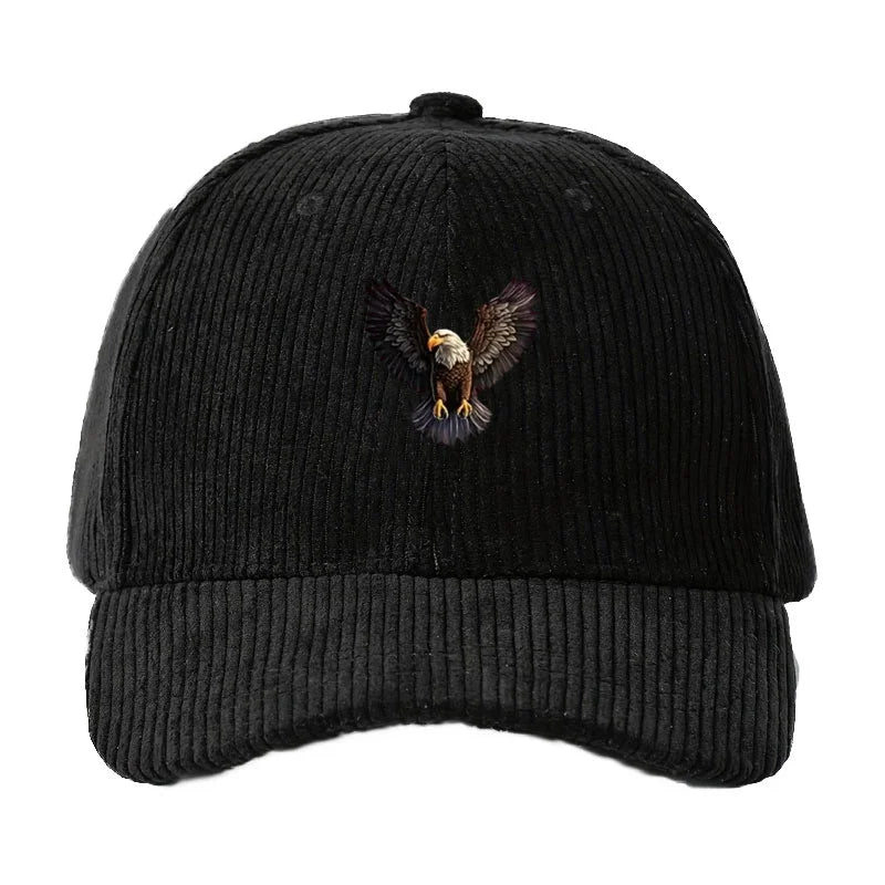 Vintage Corduroy Eagle Hat