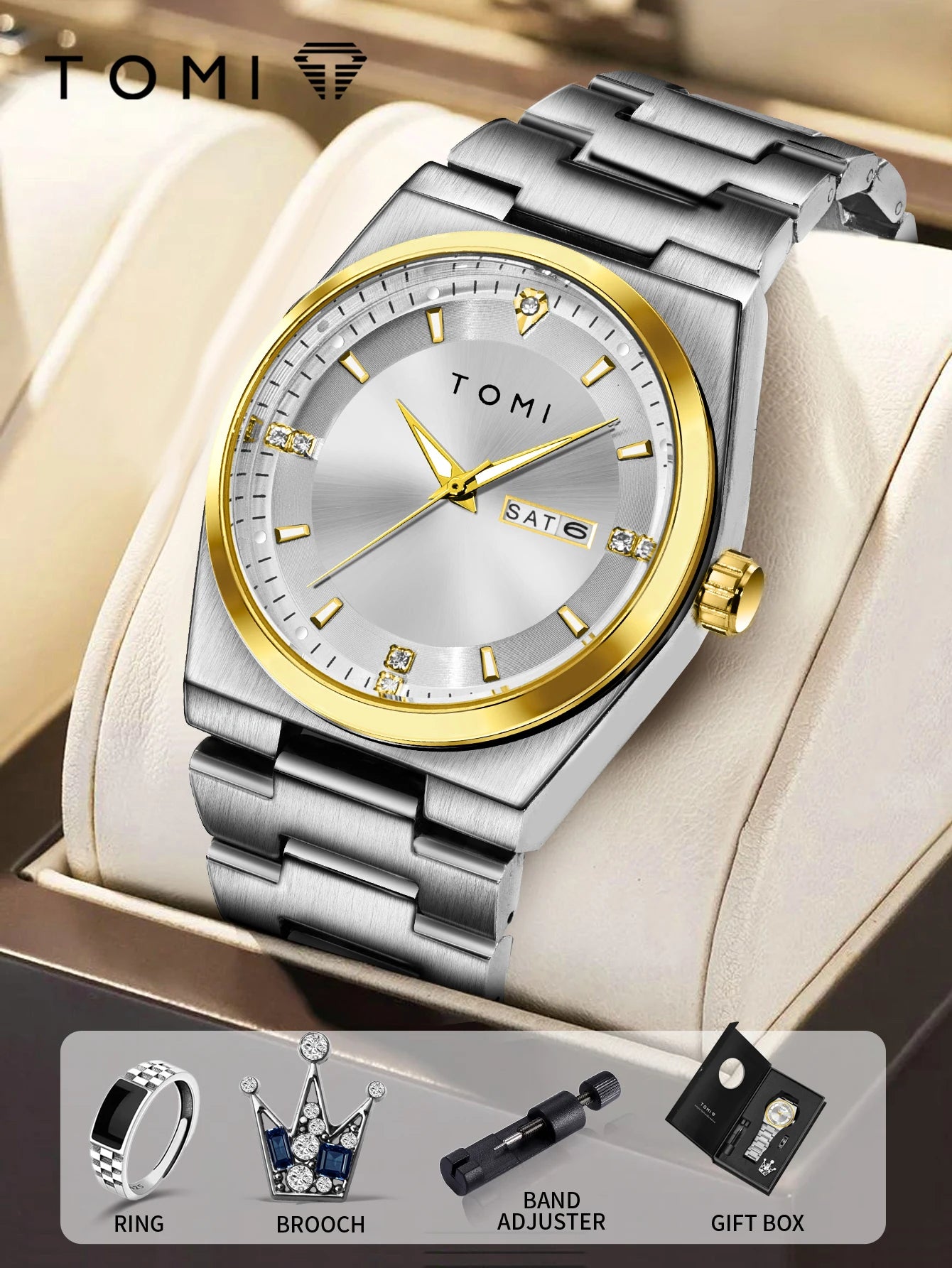 TOMI Business Quartz Watch