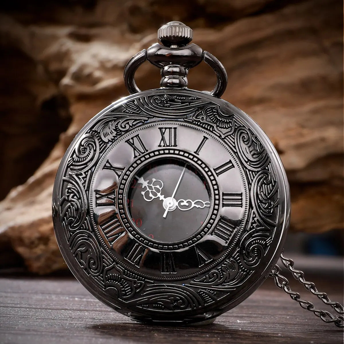 Retro Steampunk Quartz Pendant Watch