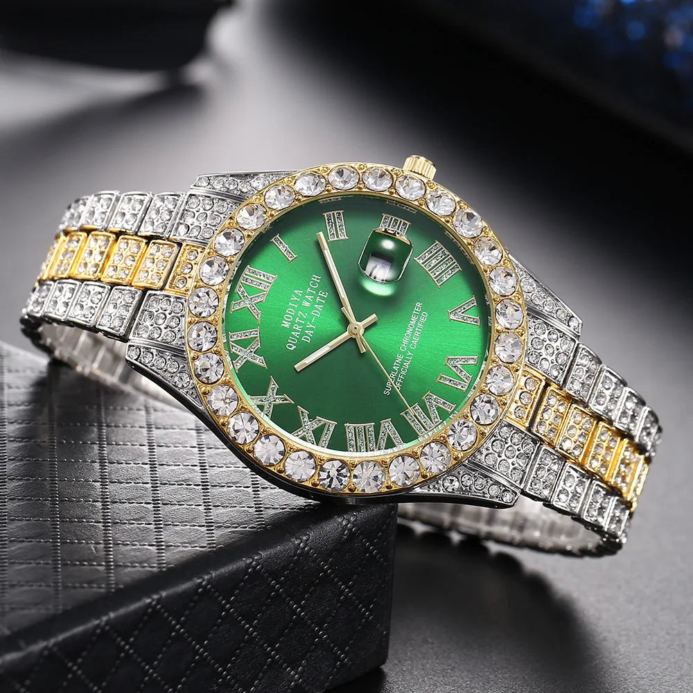 Hip Hop Iced Out Rhinestone Watch