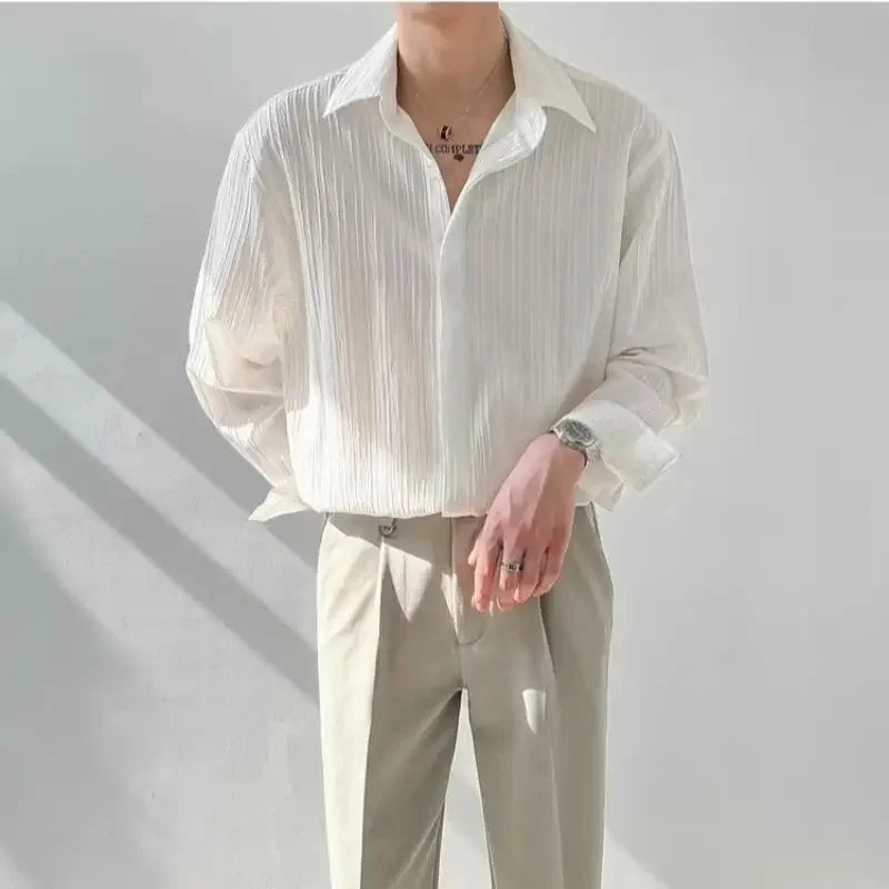 Korean Style Iron-Free Shirt