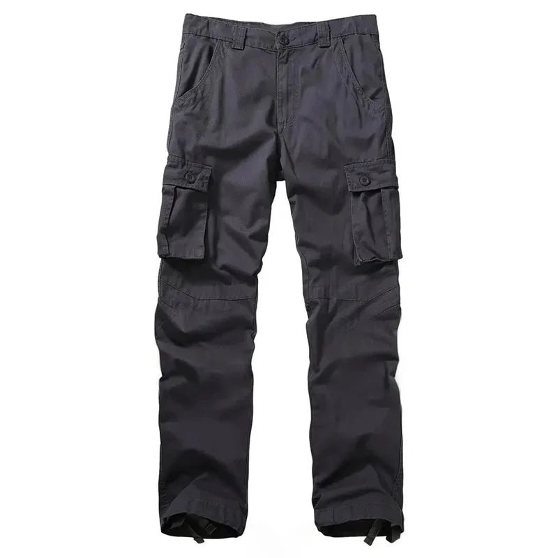 Multi-Pocket Cotton Sweatpants – Outdoor Loose Fit