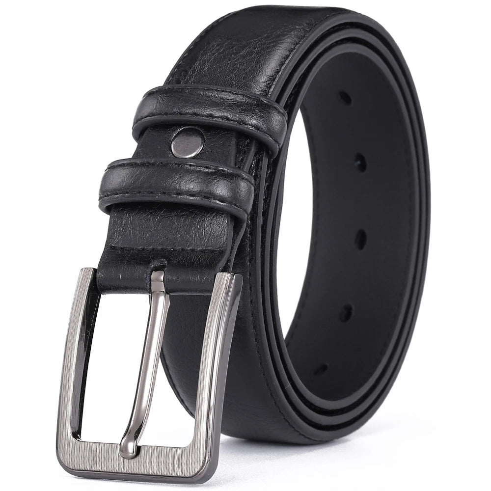 pin buckle leather belt