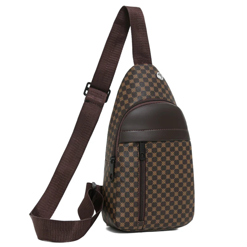 Check Crossbody Tote