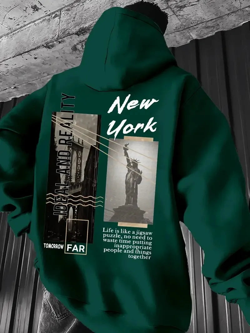 3D Liberty Print Hoodie – 2025 Casual Street Style