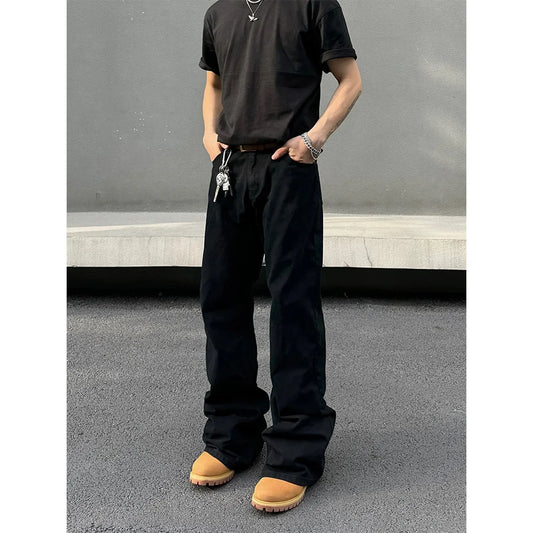 Loose Fit Bell Bottom Denim