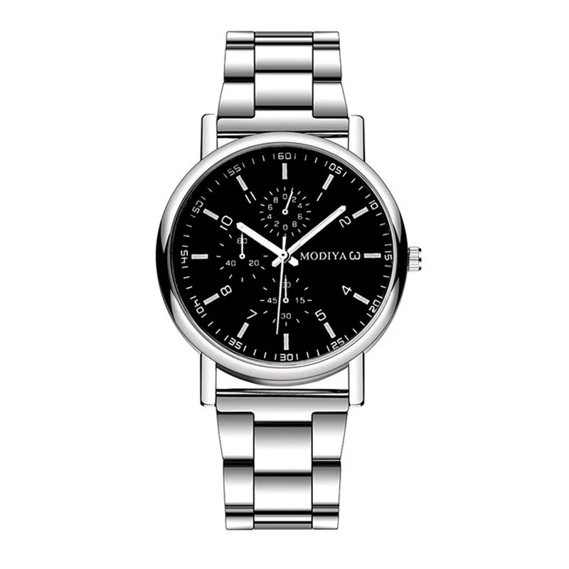 Casual Round Dial Quartz Watch
