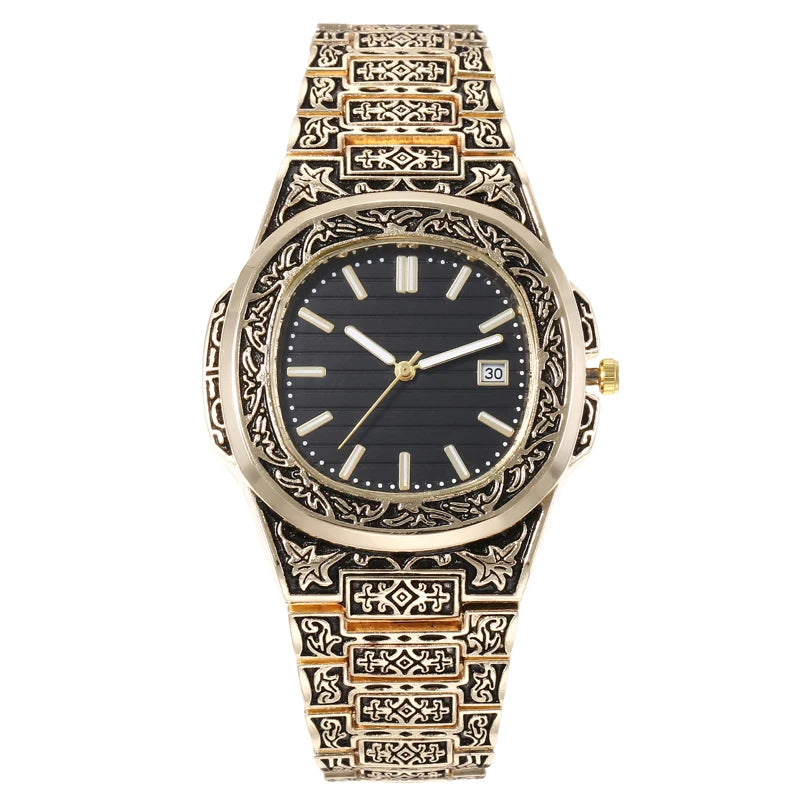 Vintage Carved Quartz Watch