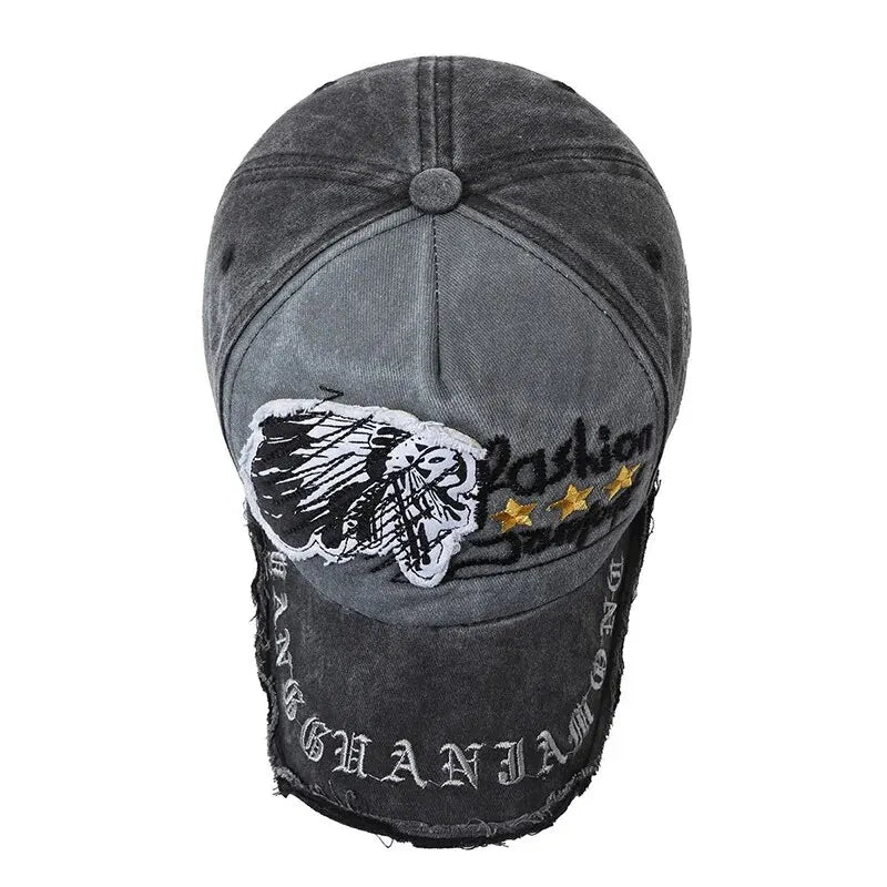 Retro Distressed Baseball Cap