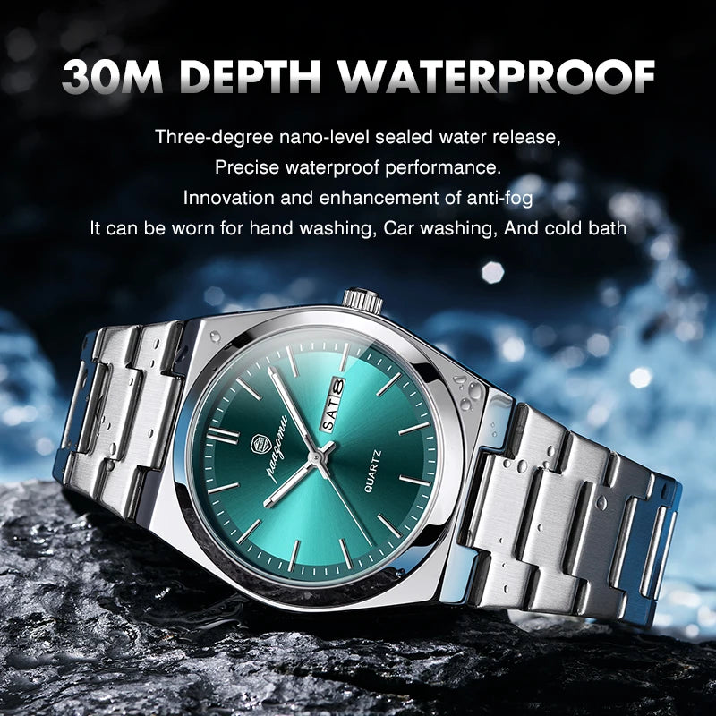 Luxury Stainless Steel Quartz Watch