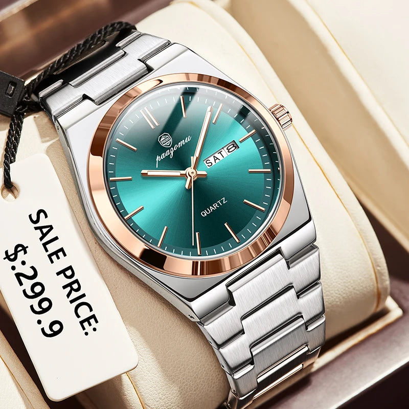 Luxury Stainless Steel Quartz Watch