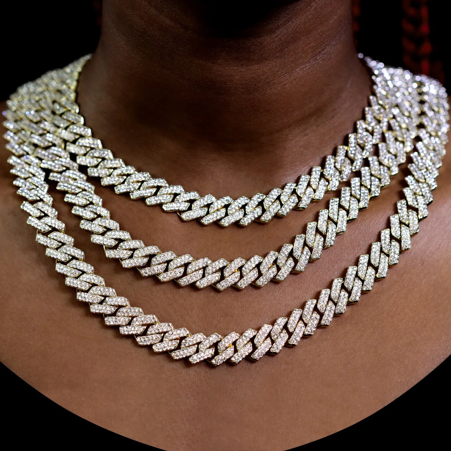 Iced Gold Cuban Chain
