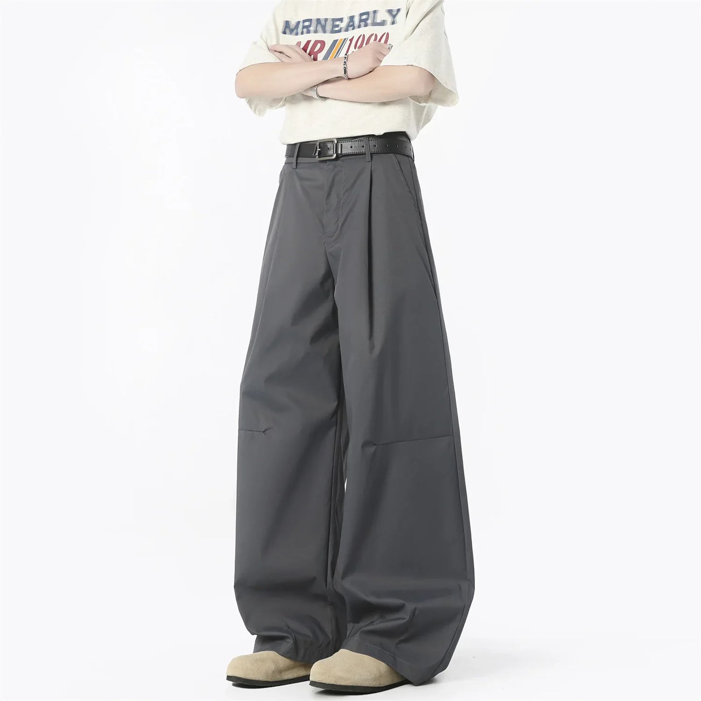 American Retro High-Waist Trousers