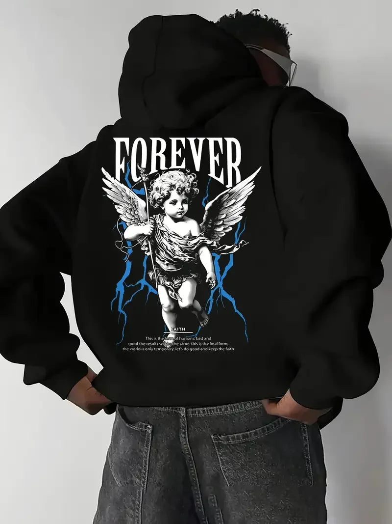 Retro Gothic Hoodie – 2025 American Street Style