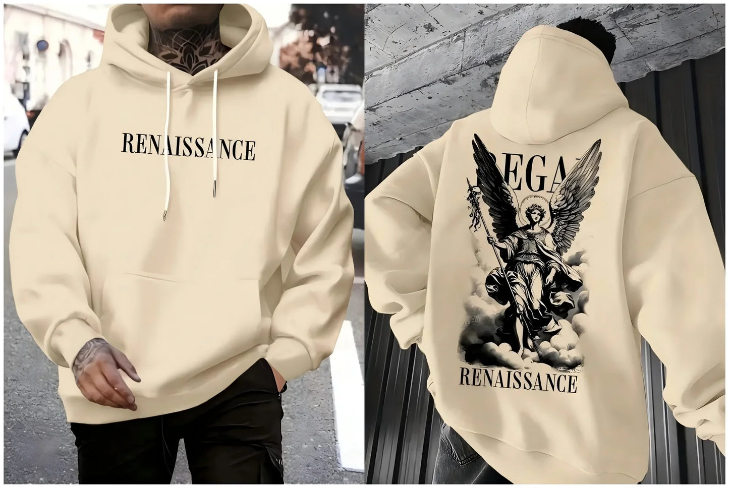 Angel Letter Hoodie – Soft Autumn Street Style