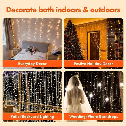 Aura Curtain Lights — USB Fairy-Light Curtain