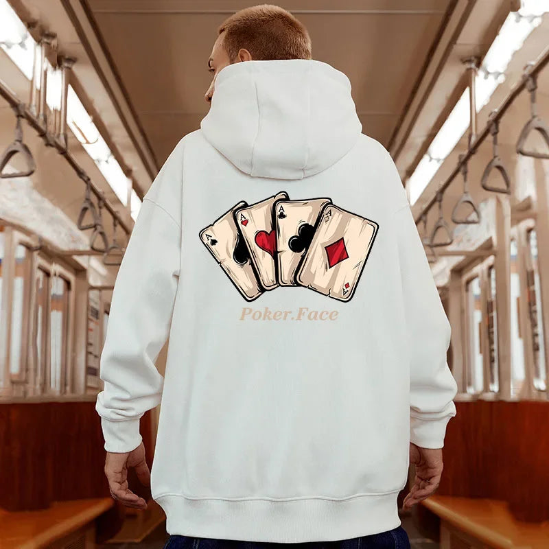 Print Hoodie – Fleece-Lined Winter Streetwear