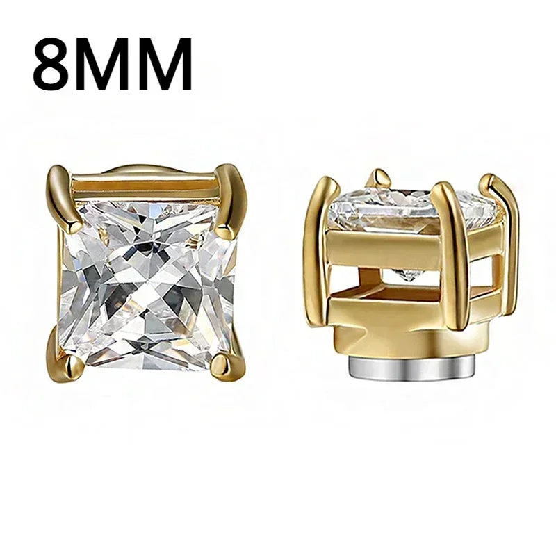 Magnetic Crystal Stud Earrings – Non-Piercing