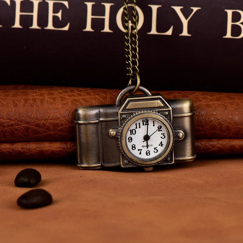 Classic Camera Keychain Pendant Watch