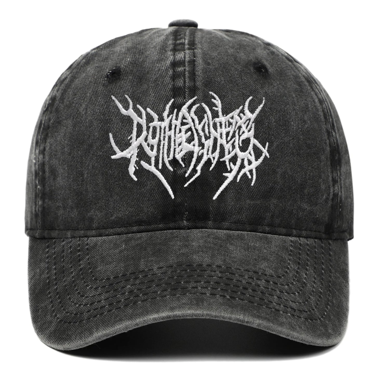 Rock-Style Embroidered Baseball Cap