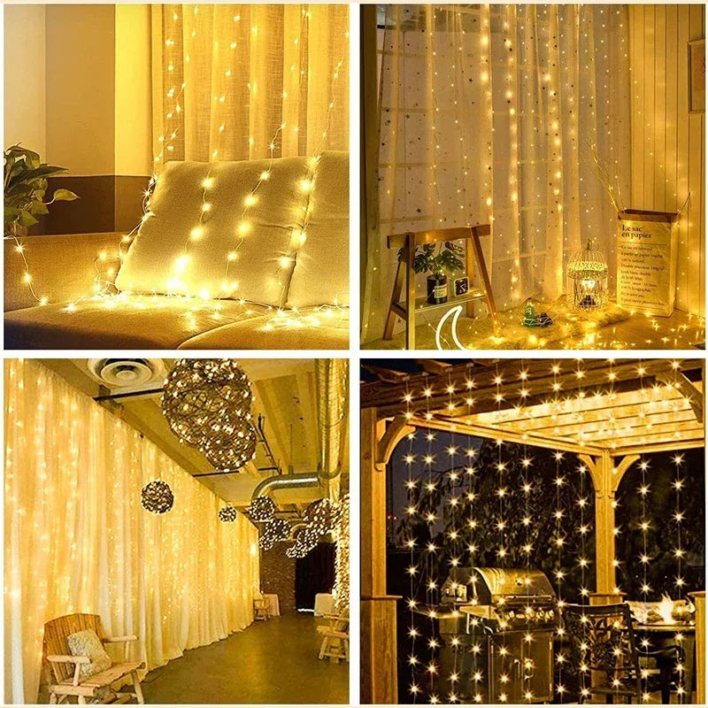 Aura Curtain Lights — USB Fairy-Light Curtain