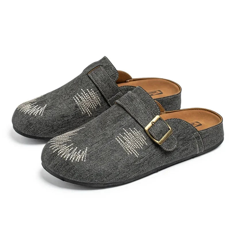 Designer Denim Half-Top Shoes