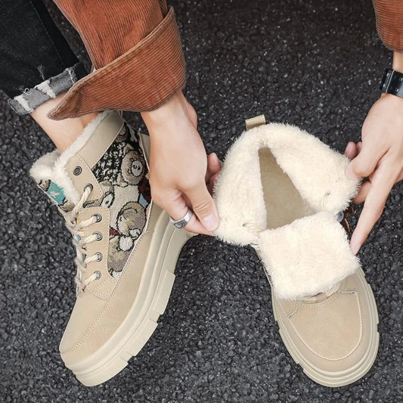 High-Top Leather Boots