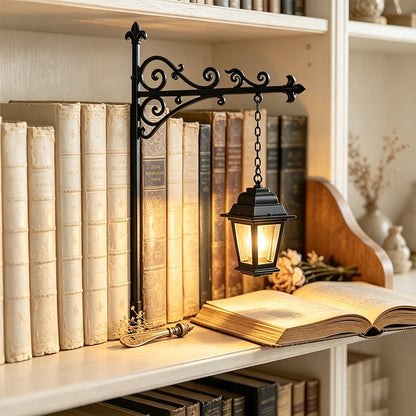 Library Lantern — Mini Bookshelf Lamp