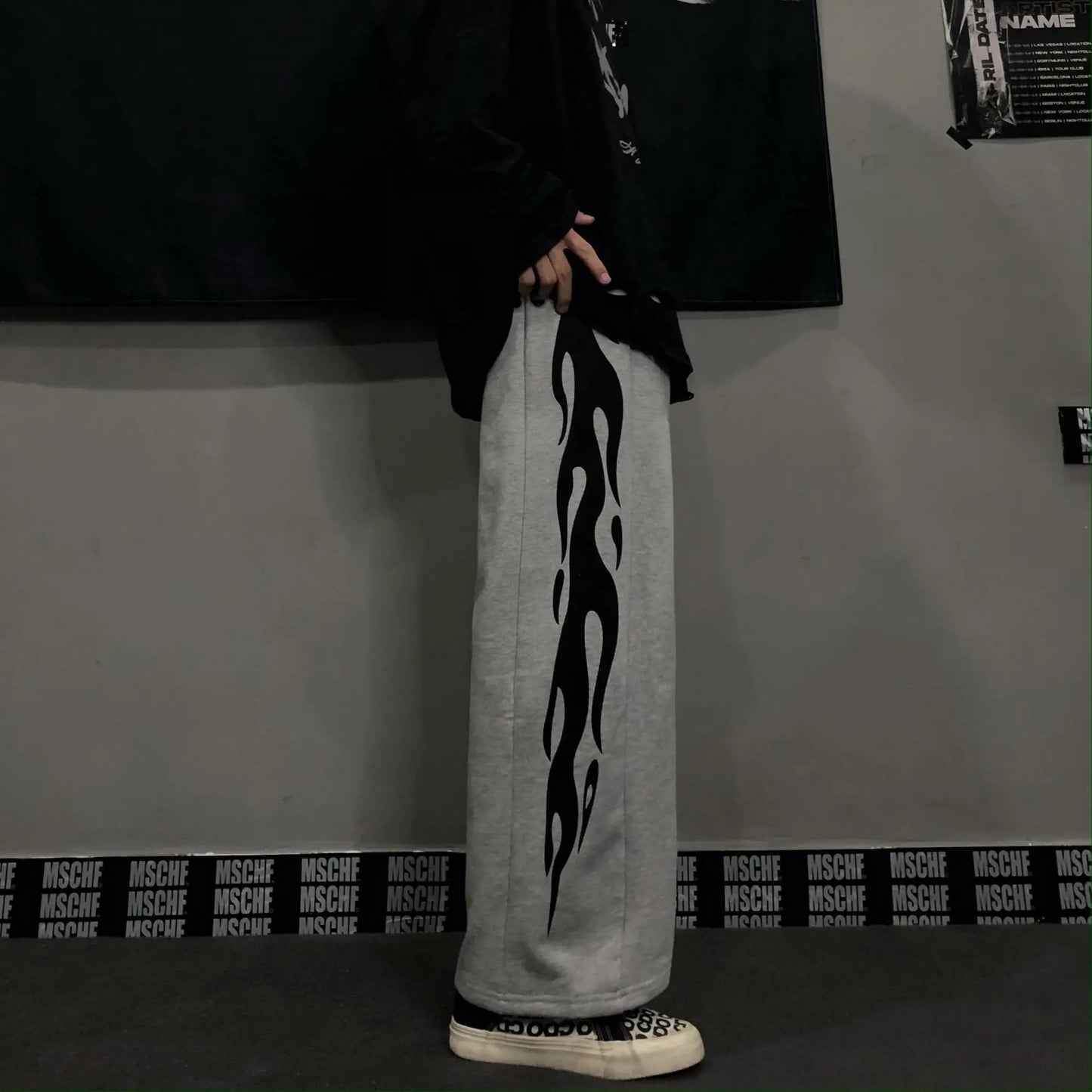 Y2K Graphic Sweatpants – Oversized Japanese Streetwear