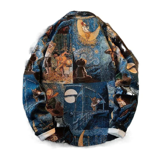 Retro Art Print Overshirt