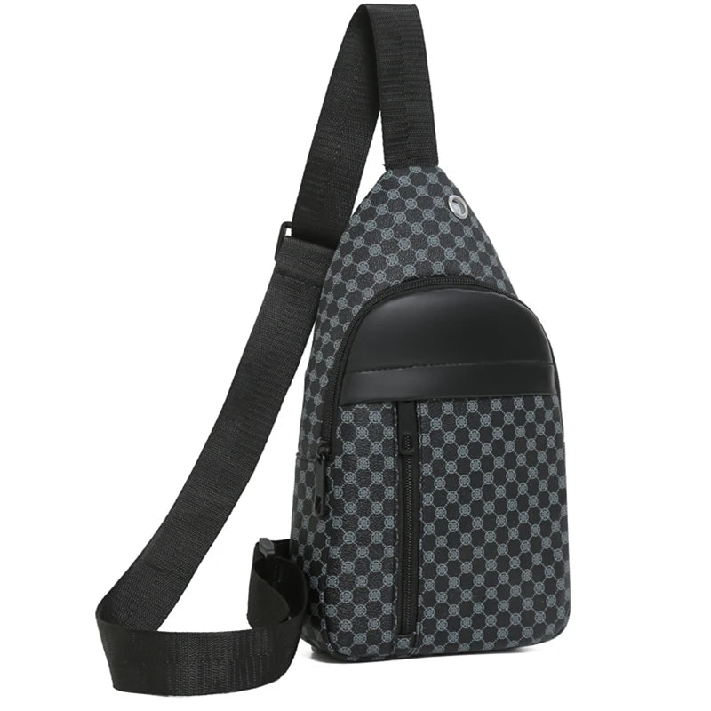 Check Crossbody Tote