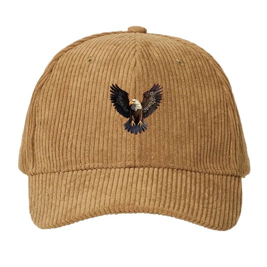 Vintage Corduroy Eagle Hat