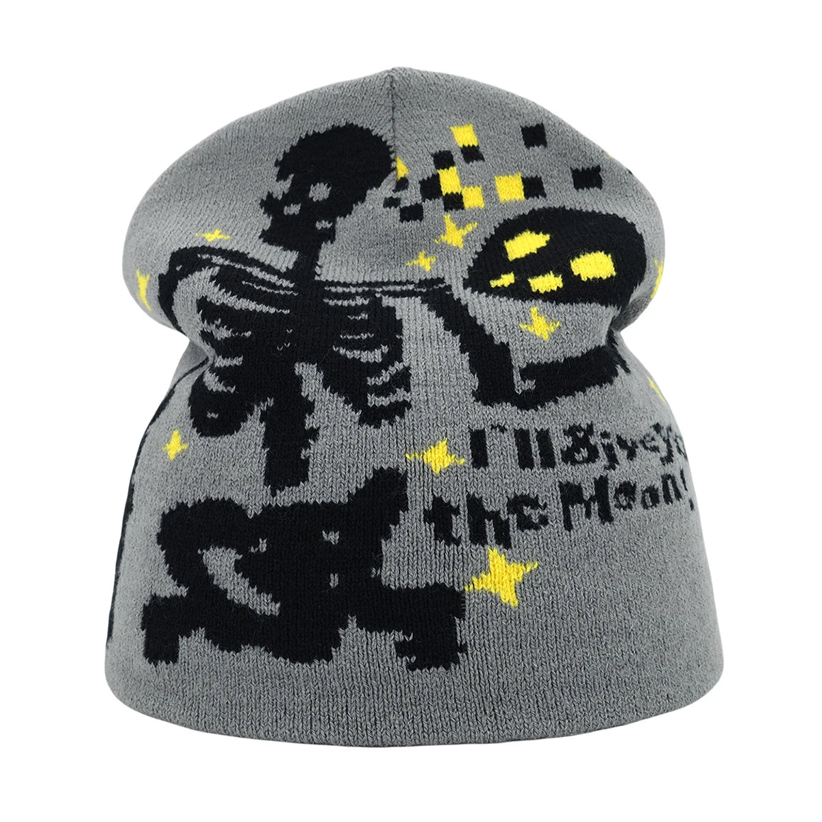 Y2K Skull Knit Beanie