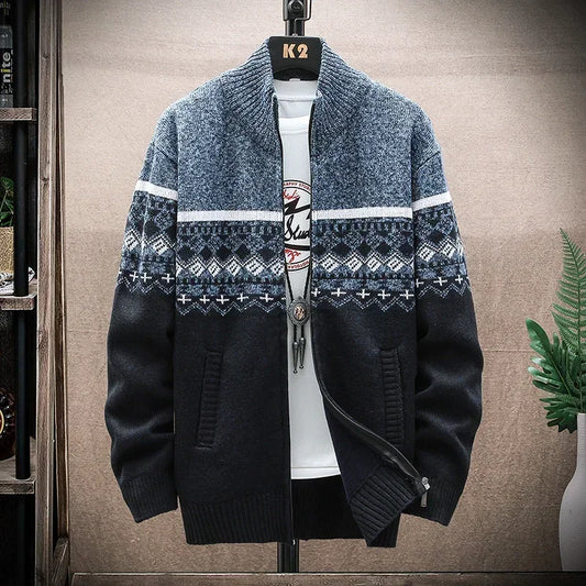 Zipper Knit Cardigan
