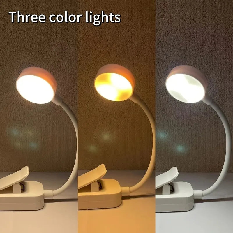 Aura Clip-On Reading Light — 3 Colour Modes, USB Rechargeable