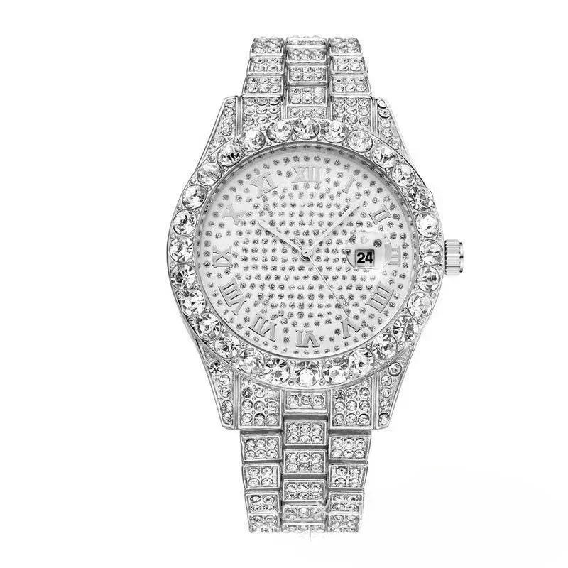 High-End Luxury Diamond Quartz Watch