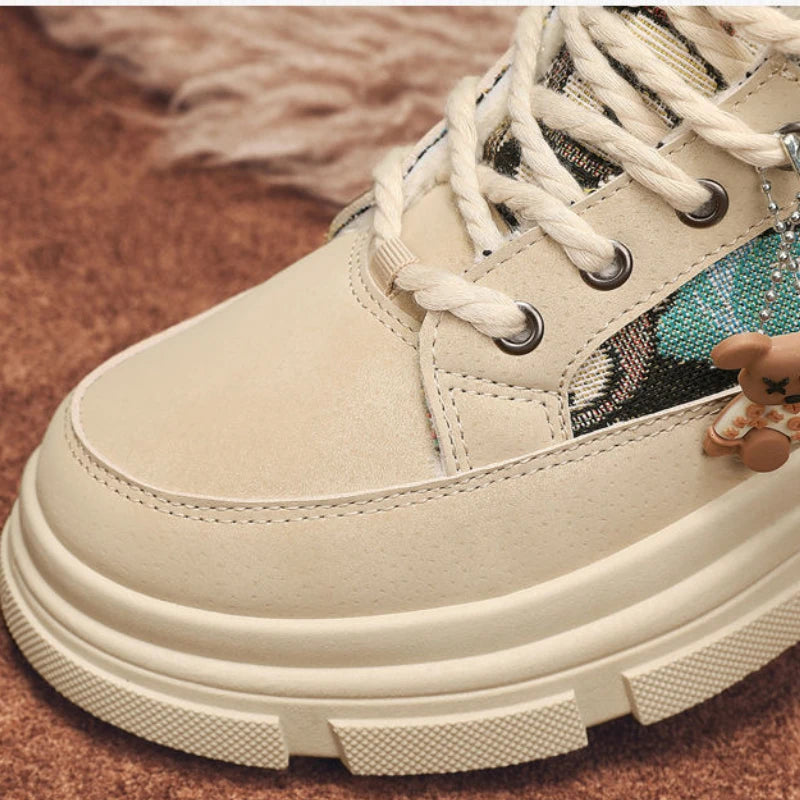 High-Top Leather Boots