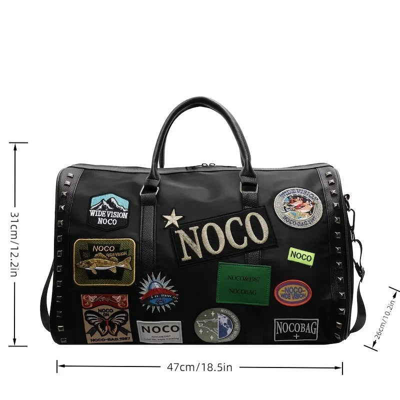 Y2k Embroidered Oxford bag