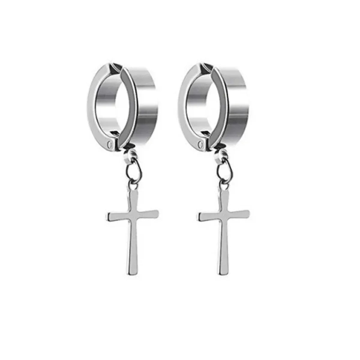 Magnetic Cross Clip-On Earrings – No Piercing