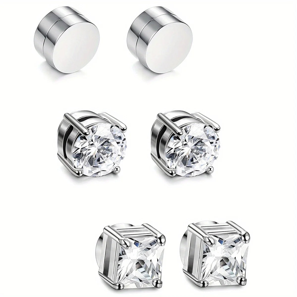 6mm Magnetic Zircon Studs Magnetic