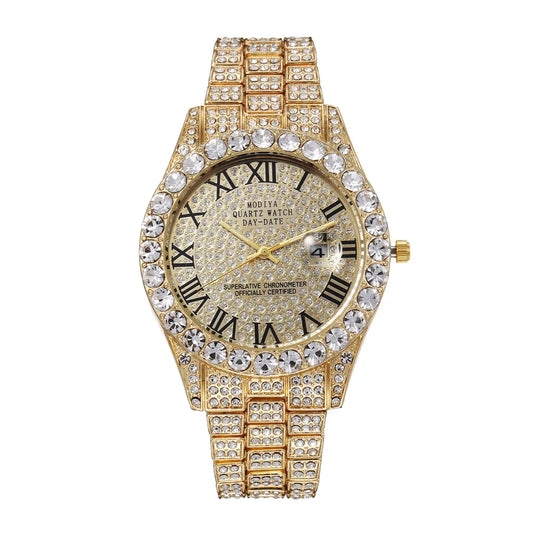 Hip Hop Iced Out Rhinestone Watch